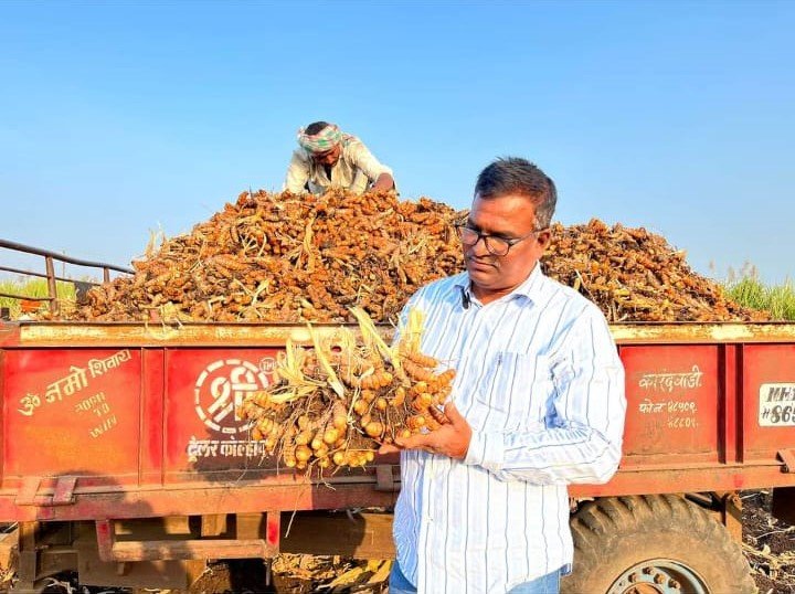 Vinod Todkar inspecting